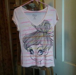 ⛵5/$15 Cute Disney Princess V-Neck T-shirt